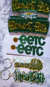 EETC Gold Mirror & Glitter Claw Clip