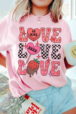 PLUS SIZE - LOVE STACKED CANDIES Graphic T-Shirt
