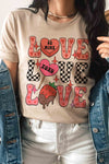 PLUS SIZE - LOVE STACKED CANDIES Graphic T-Shirt